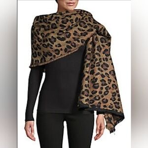Collection 18 Reversible Leopard Blanket Scarf